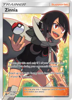 Zinnia Rare Ultra card from Dragon Majesty
