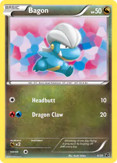 Bagon Rare Holo card from Dragon Vault