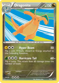 Dragonite Rare Holo card from Dragon Vault
