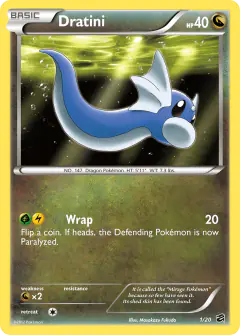 Dratini Rare Holo card from Dragon Vault