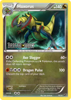 Haxorus Rare Holo card from Dragon Vault