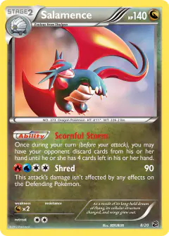 Salamence Rare Holo card from Dragon Vault