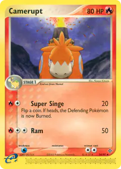 Camerupt Uncommon card from Dragon