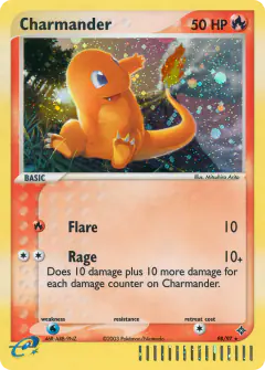 Charmander Rare Secret card from Dragon