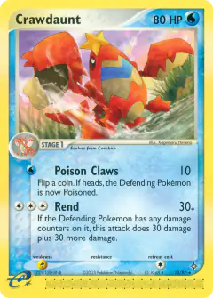 Crawdaunt Rare card from Dragon