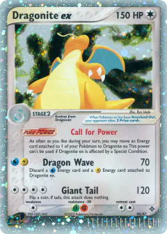 Dragonite ex Rare Holo EX card from Dragon