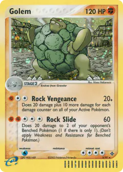Golem Rare Holo card from Dragon
