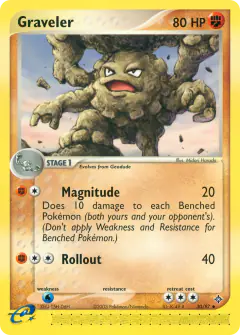 Graveler Uncommon card from Dragon