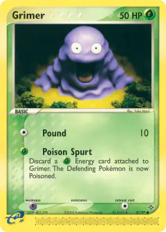 Grimer Common card from Dragon