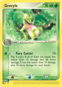 Grovyle Uncommon card from Dragon