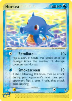 Horsea Uncommon card from Dragon