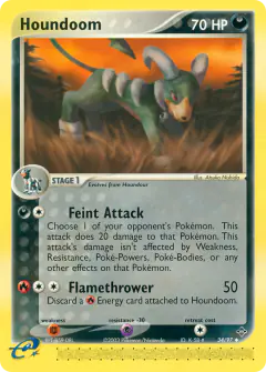 Houndoom Uncommon card from Dragon