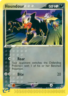 Houndour Common card from Dragon