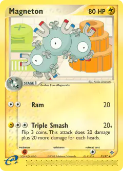 Magneton Uncommon card from Dragon