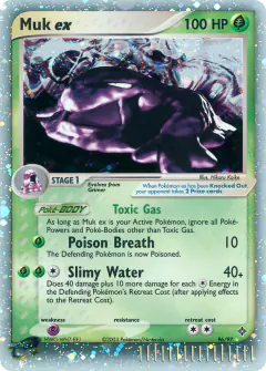 Muk ex Rare Holo EX card from Dragon