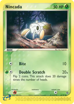Nincada Common card from Dragon