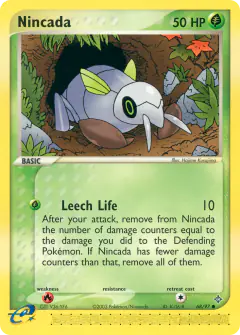 Nincada Common card from Dragon
