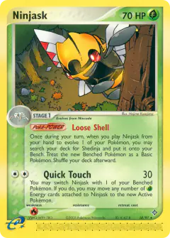 Ninjask Rare card from Dragon
