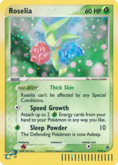 Roselia Rare Holo card from Dragon