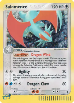 Salamence Rare Holo card from Dragon