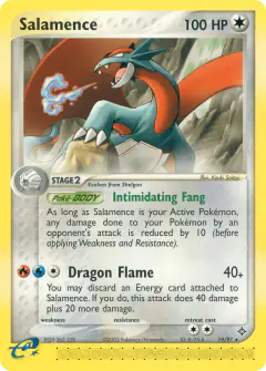 Salamence Rare card from Dragon