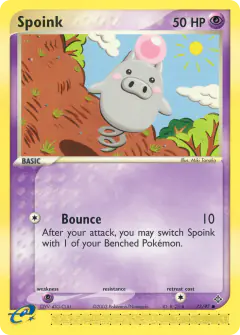 Spoink Common card from Dragon