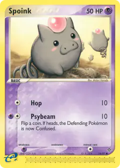 Spoink Common card from Dragon