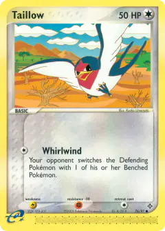 Taillow Common card from Dragon
