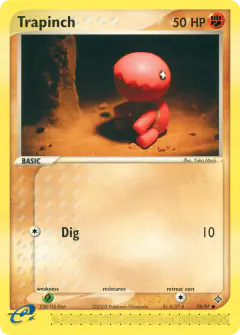 Trapinch Common card from Dragon