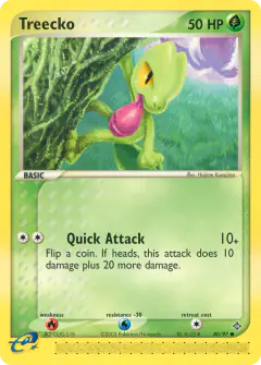 Treecko Common card from Dragon