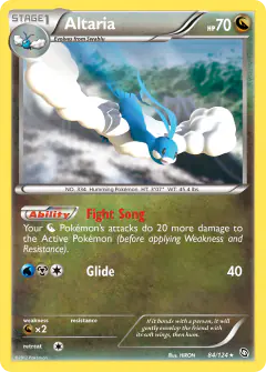 Altaria Rare Holo card from Dragons Exalted