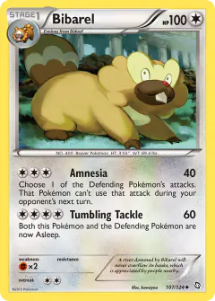 Bibarel Uncommon card from Dragons Exalted