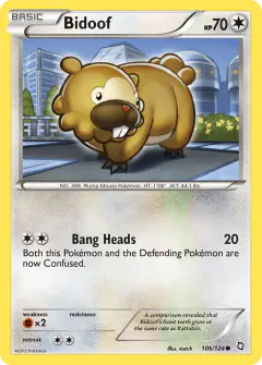 Bidoof Common card from Dragons Exalted