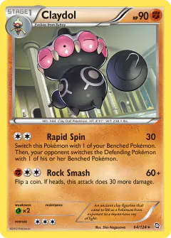 Claydol Rare card from Dragons Exalted
