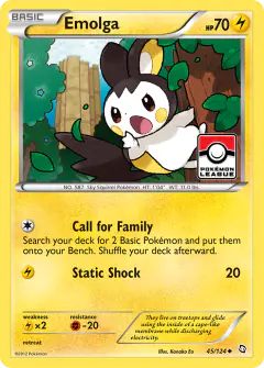 Emolga Uncommon card from Dragons Exalted