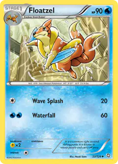Floatzel Uncommon card from Dragons Exalted