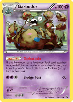 Garbodor Rare Holo card from Dragons Exalted