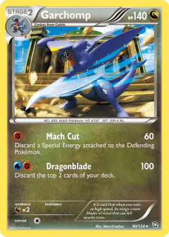 Garchomp Rare Holo card from Dragons Exalted