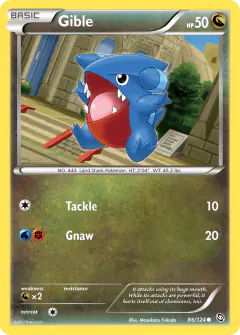 Gible Common card from Dragons Exalted