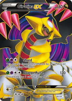 Giratina-EX Rare Ultra card from Dragons Exalted
