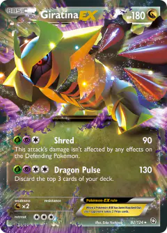 Giratina-EX Rare Holo EX card from Dragons Exalted