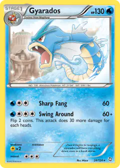 Gyarados Rare card from Dragons Exalted