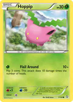 Hoppip Common card from Dragons Exalted