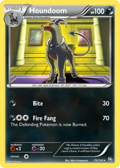 Houndoom Rare card from Dragons Exalted