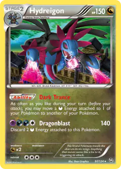 Hydreigon Rare Holo card from Dragons Exalted