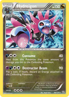 Hydreigon Rare card from Dragons Exalted