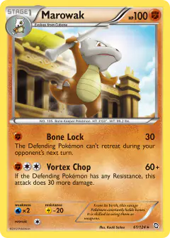 Marowak Rare card from Dragons Exalted