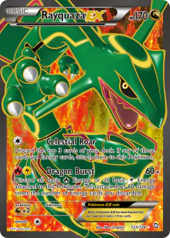 Rayquaza-EX Rare Ultra card from Dragons Exalted
