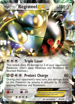 Registeel-EX Rare Holo EX card from Dragons Exalted