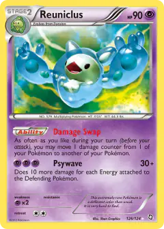 Reuniclus Rare Secret card from Dragons Exalted